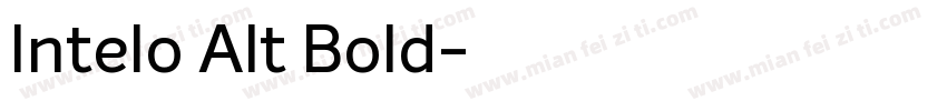 Intelo Alt Bold字体转换